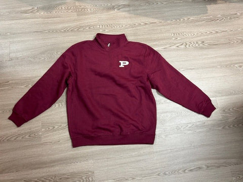 1/4 Zip Maroon New