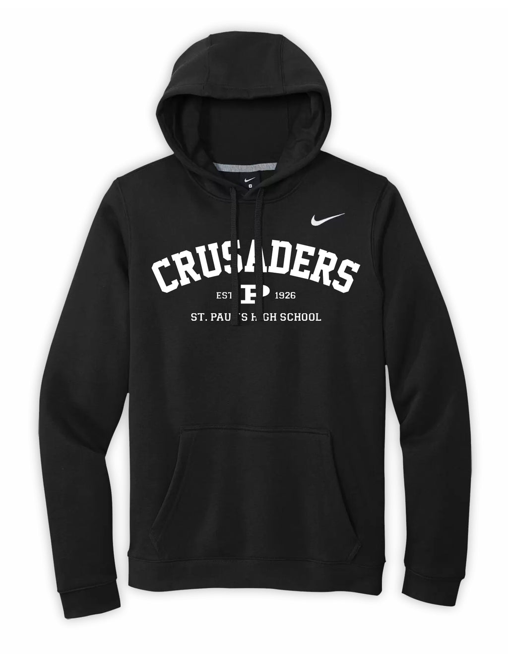 Nike black white on sale hoodie